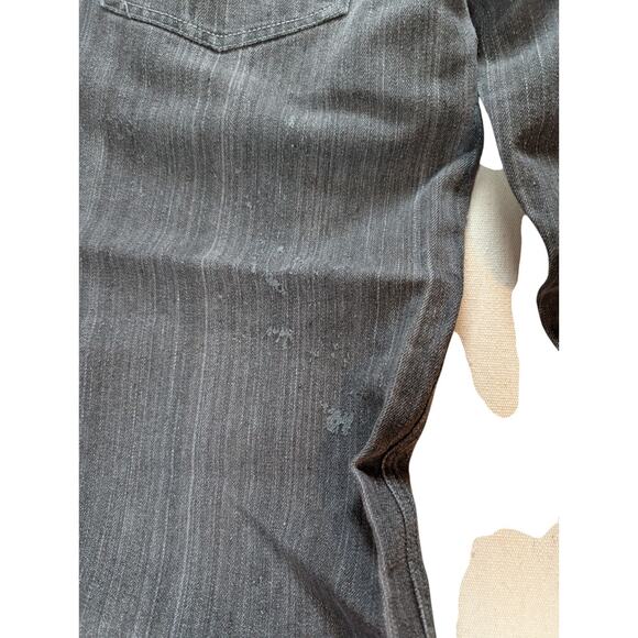 Square Zero Jeans Mens 32X30 Actual Black/Gray Wide Leg Graphic Streetwear Y2k - Picture 10 of 10